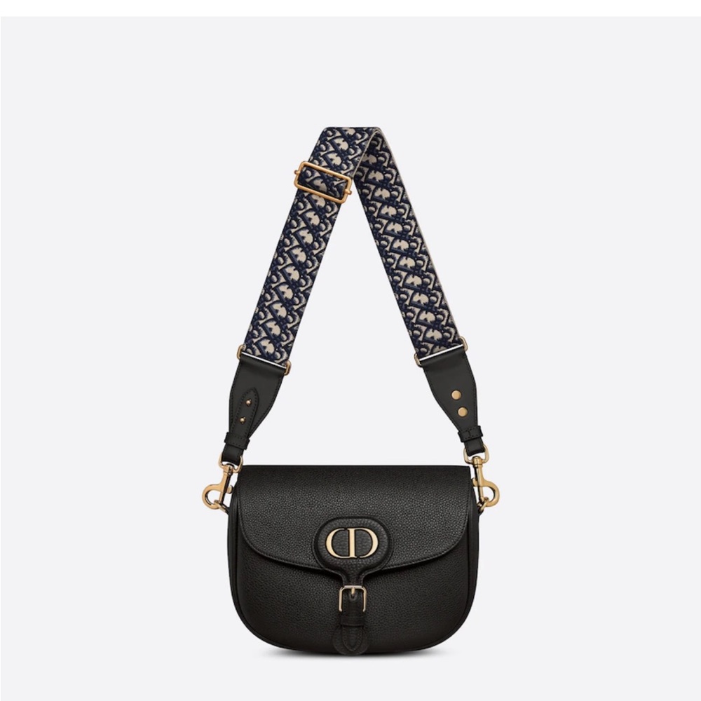 Dior large black grained Bobby bag